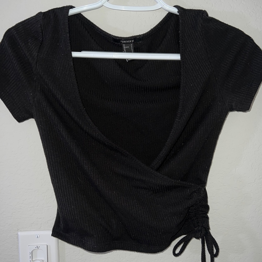 Forever 21 Cinched V-Cut Top